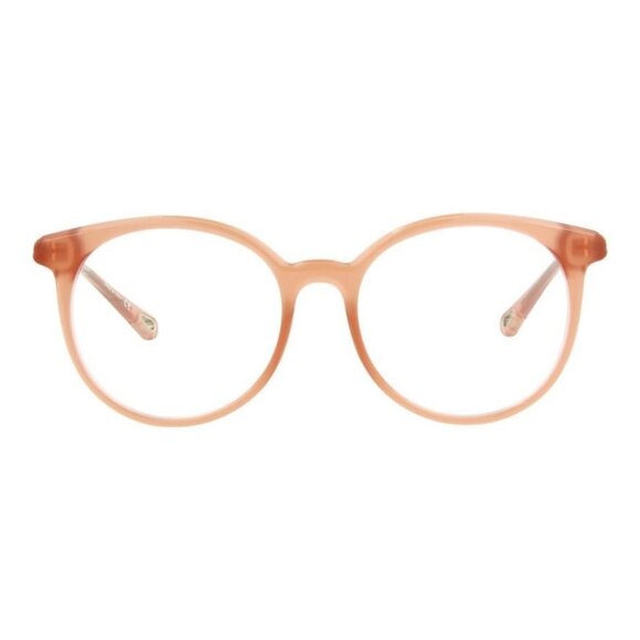 Chloé Womens Round/Oval Pink Pink Transparent Fashion Designer Eyewear - Picture 1 of 5